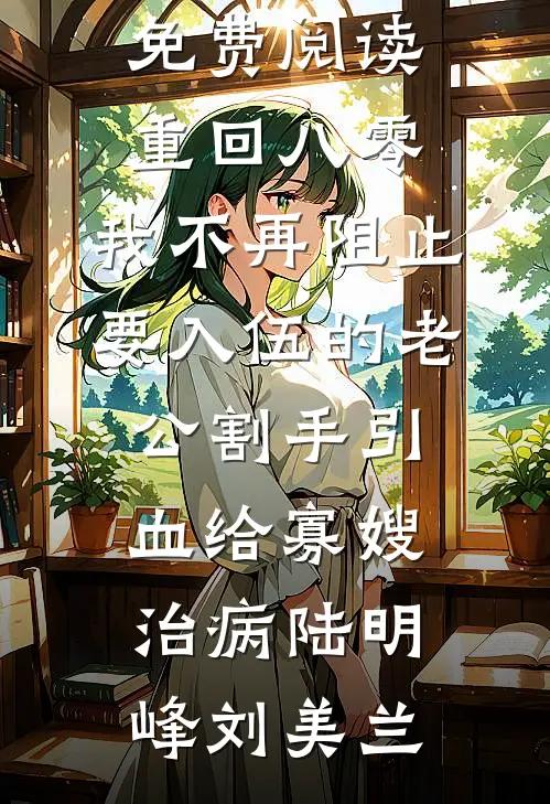 重回八零，我不再阻止要入伍的老公割手引血给寡嫂治病陆明峰刘美兰最新完结小说_完整版小说全文免费阅读重回八零，我不再阻止要入伍的老公割手引血给寡嫂治病陆明峰刘美兰